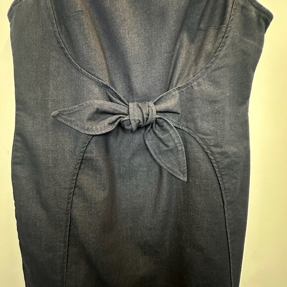 Anthropologie Holding Horses Clara Denim Dress Size 14 - Picture 3 of 13